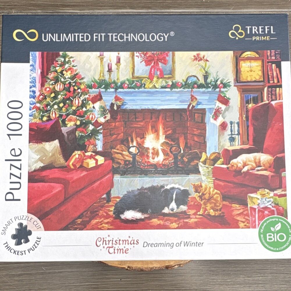 Trefl Christmas Time Dreaming of Winter 1000 Piece Interlocking Jigsaw Puzzle